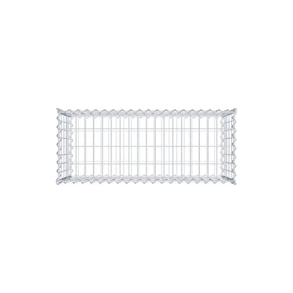 Gabião 100 cm x 50 cm x 40 cm (C x A x P), malhagem 5 cm x 10 cm, espiral
