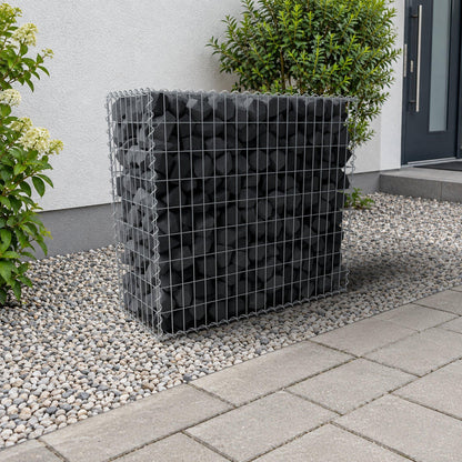 Gabbione 100 cm x 90 cm x 40 cm (L x H x P), maglia 5 cm x 10 cm, spirale