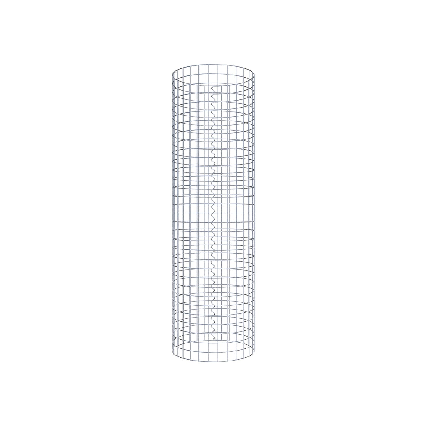 Gabion column around 47 cm diameter, 160 cm height, mesh size 5 cm x 5 cm
