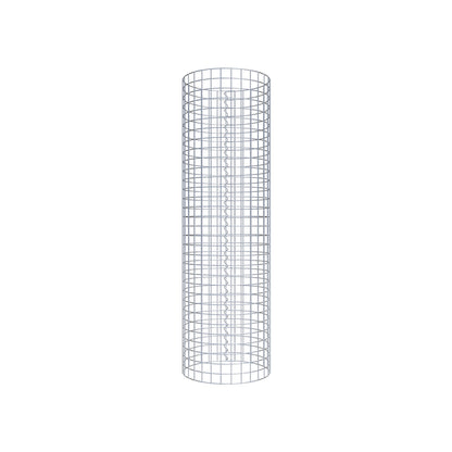 Gabion column around 47 cm diameter, 160 cm height, mesh size 5 cm x 5 cm