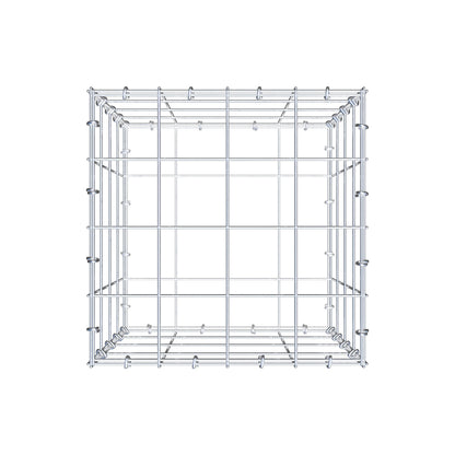 Gabion 40 cm x 40 cm x 40 cm (L x H x P), mailles 10 cm x 10 cm, anneau en C