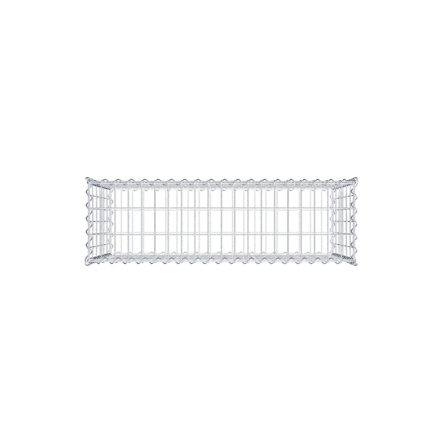 Gabion 100 cm x 60 cm x 30 cm (L x H x D), maskestørrelse 5 cm x 10 cm, spiral