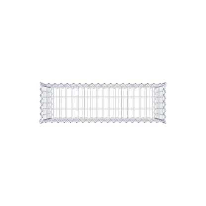 Gabion 100 cm x 60 cm x 30 cm (L x H x D), maskestørrelse 5 cm x 10 cm, spiral