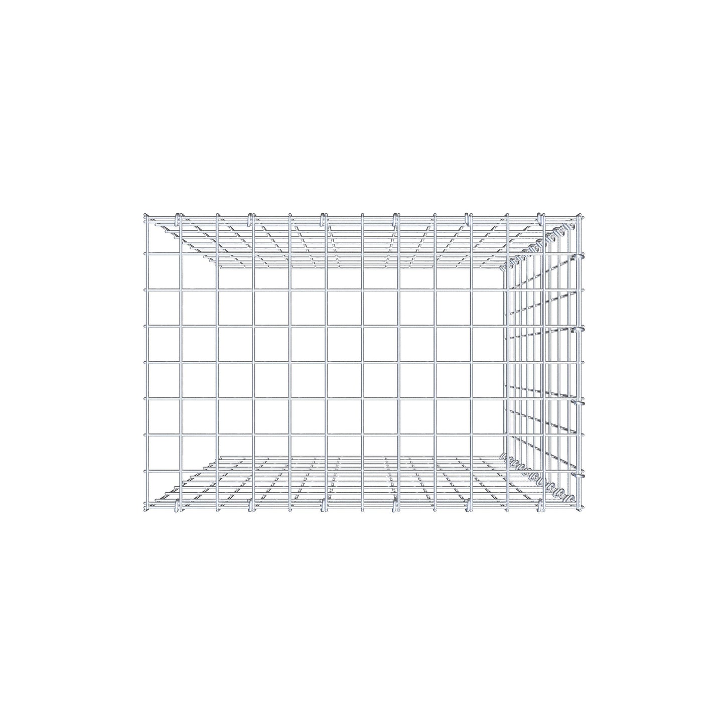 Fourche rapportée type 4 100 cm x 60 cm x 40 cm (L x H x P), mailles 5 cm x 10 cm, anneau C