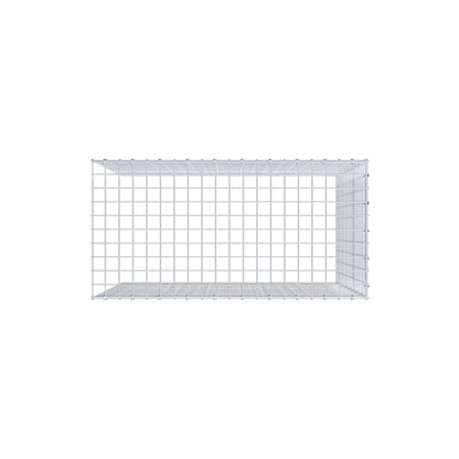 Gavión adicional tipo 4 100 cm x 90 cm x 50 cm (L x A x P), malla 5 cm x 5 cm, anillo en C