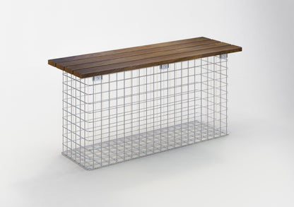 Trädgårdsbänk 102 x 50 x 32 cm CUMARU MW 5 x 5 cm, varmförzinkad