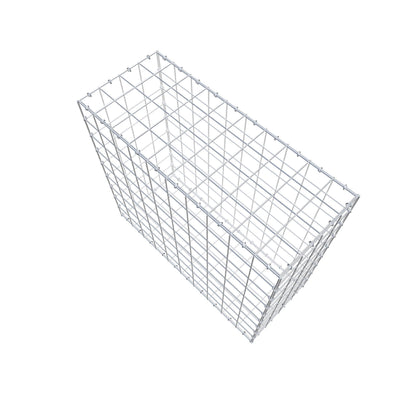 Gabione 100 cm x 90 cm x 40 cm (L x H x T), Maschenweite 10 cm x 10 cm, C-Ring