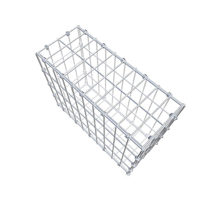 Schanskorf 50 cm x 40 cm x 20 cm (L x H x D), maaswijdte 5 x 10 cm, spiraalring