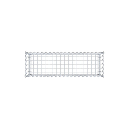 Gabion rapporté type 3 100 cm x 50 cm x 30 cm (L x H x P), mailles 5 cm x 10 cm, spirale