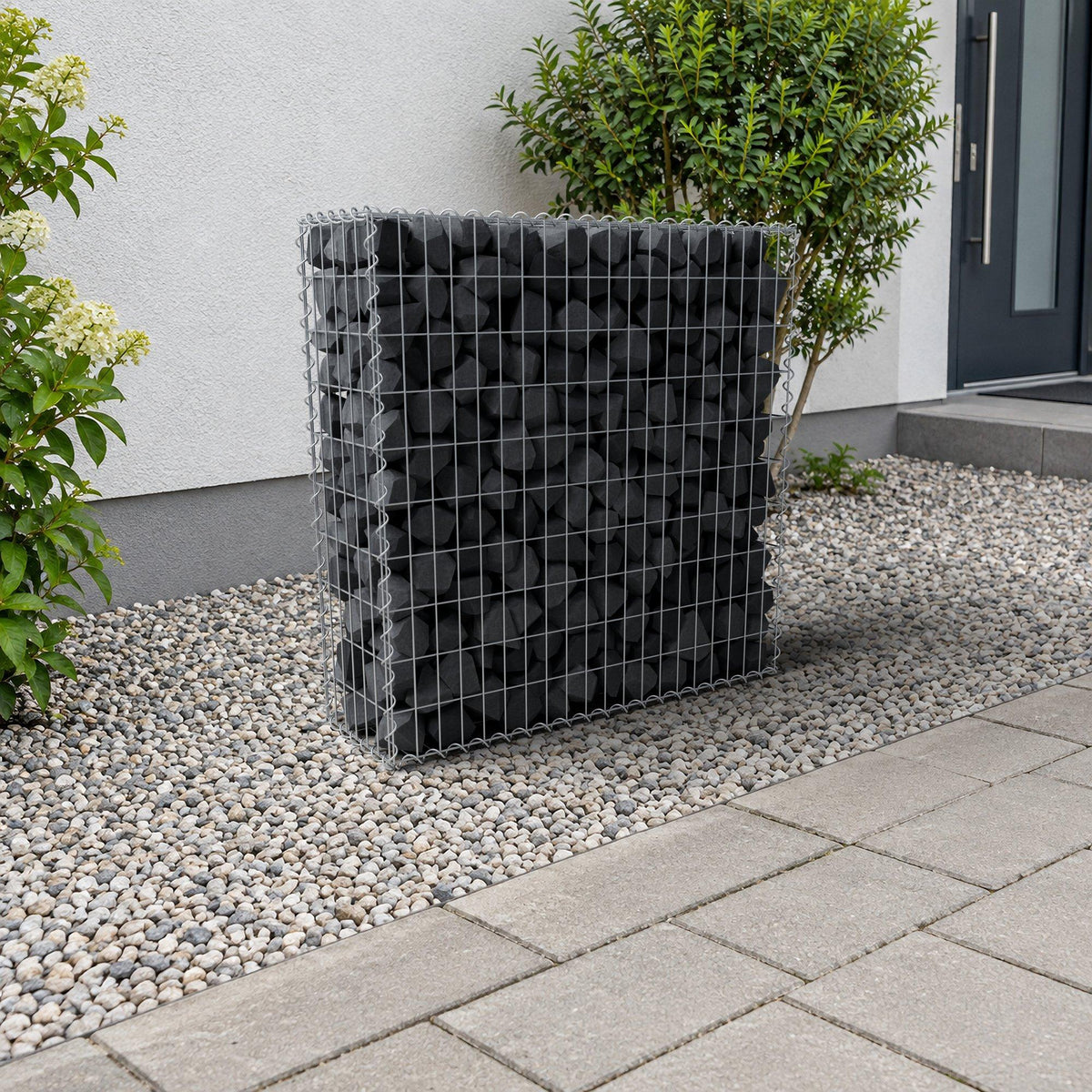 Gabione 100 cm x 100 cm x 30 cm (L x H x T), Maschenweite 5 cm x 10 cm, Spirale