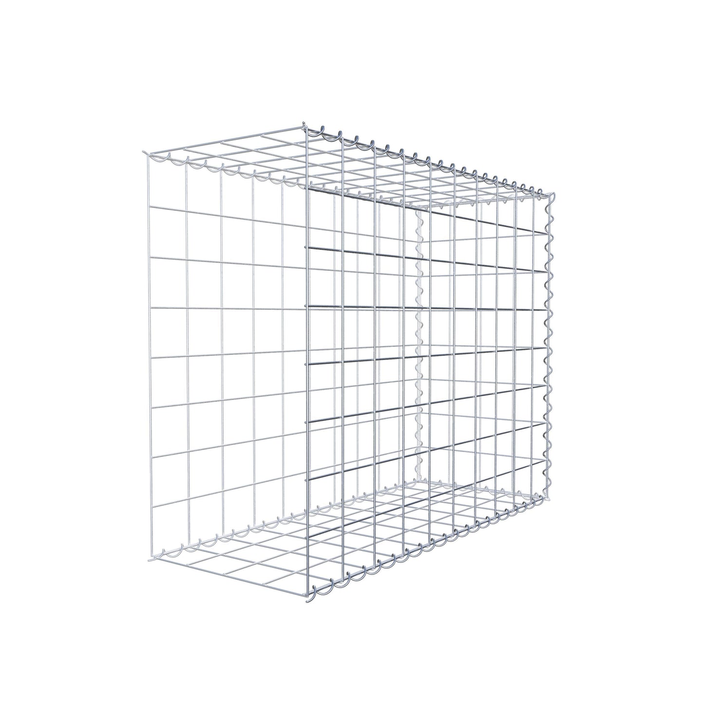 Gabbione aggiuntivo tipo 2 100 cm x 80 cm x 40 cm (L x H x P), maglia 10 cm x 10 cm, spirale