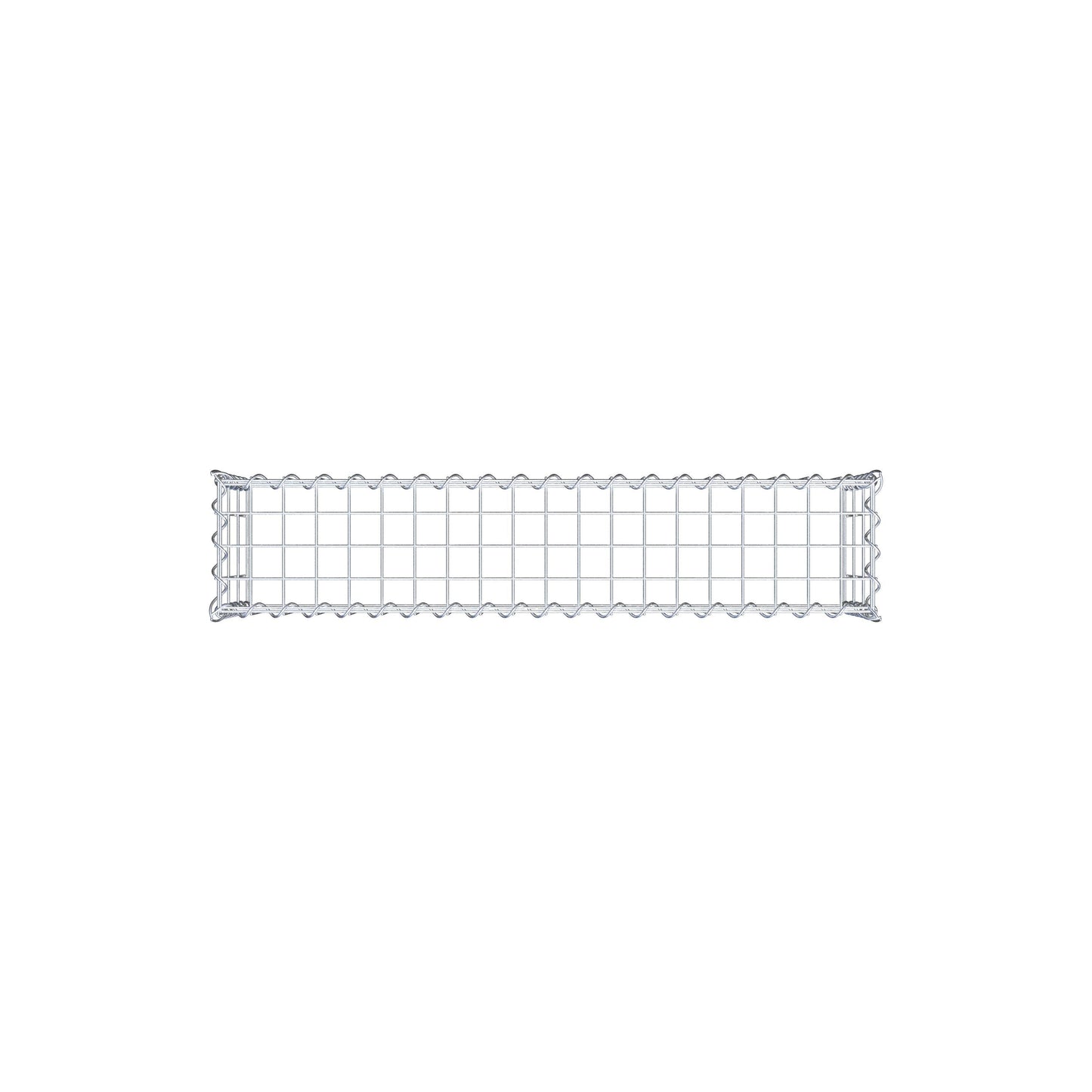 Opvokset gabion type 3 100 cm x 30 cm x 20 cm (L x H x D), maskestørrelse 5 cm x 10 cm, spiral