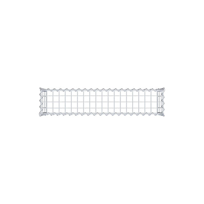Opvokset gabion type 3 100 cm x 30 cm x 20 cm (L x H x D), maskestørrelse 5 cm x 10 cm, spiral