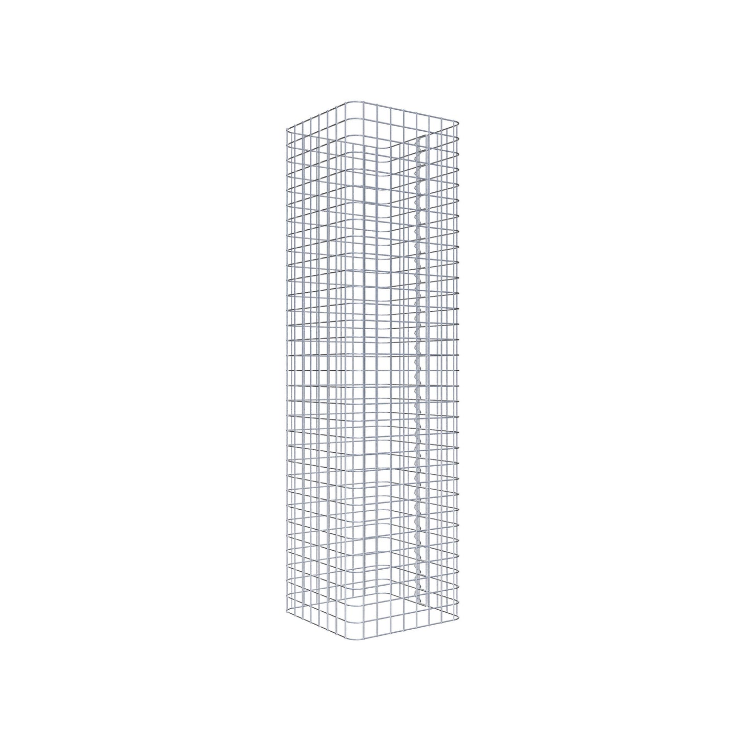 Gabionensäule eckig 42 cm x 42 cm, 160 cm Höhe, MW 5 cm x 5 cm