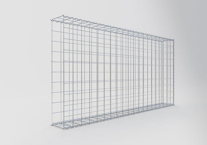 Gabion rapporté type 2 200 cm x 100 cm x 20 cm (L x H x P), mailles 10 cm x 10 cm, spirale