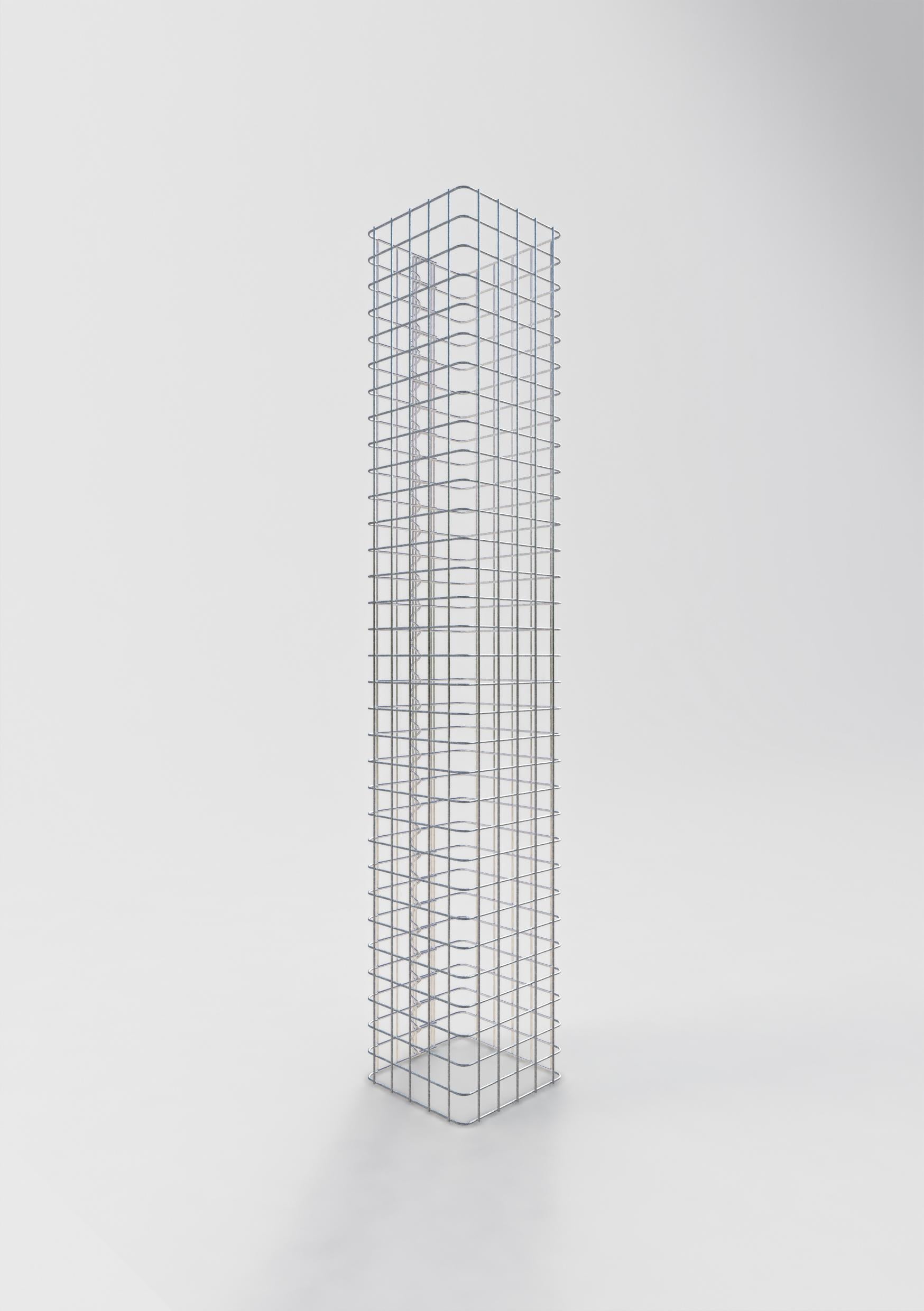 Gabion column square 27 cm x 27 cm, 160 cm height, MW 5 cm x 5 cm