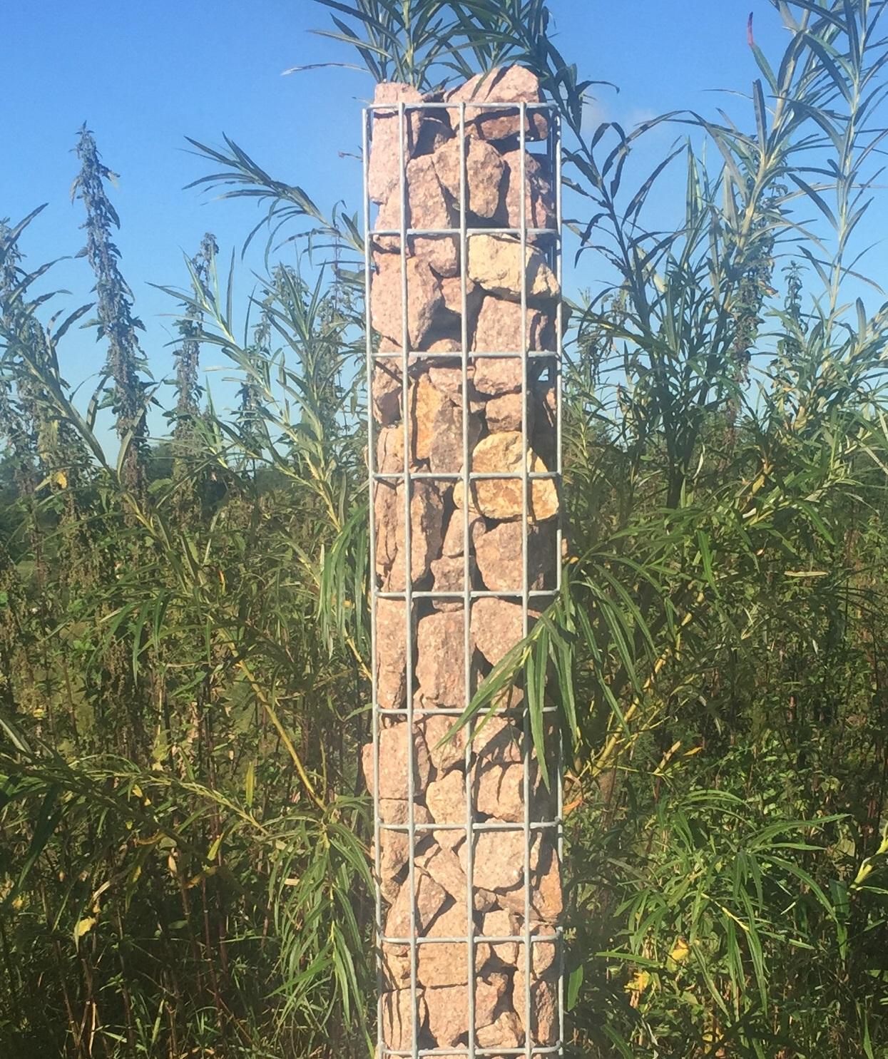 Colonne de gabion 17 x 17 cm, MW 5 x 10 cm carré