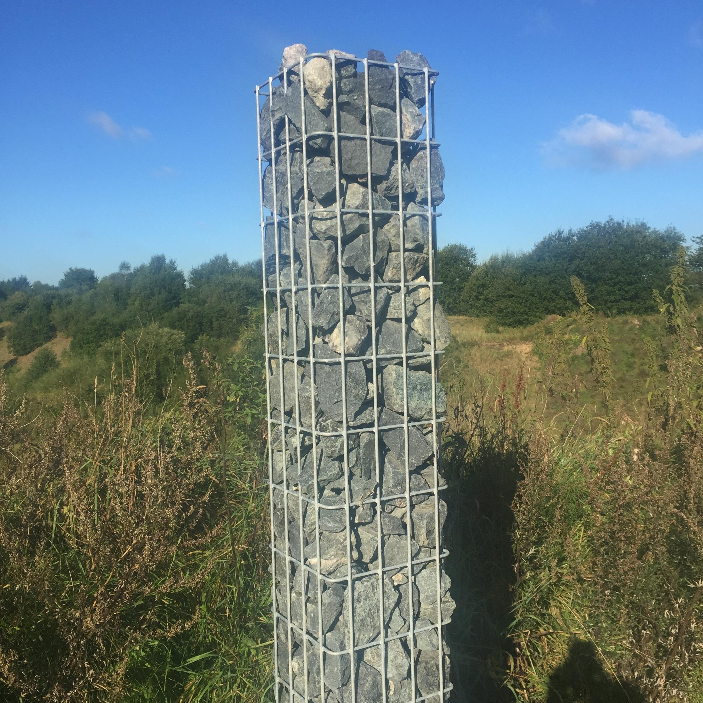 Colonne de gabion 22 x 22 cm, MW 5 x 10 cm carré