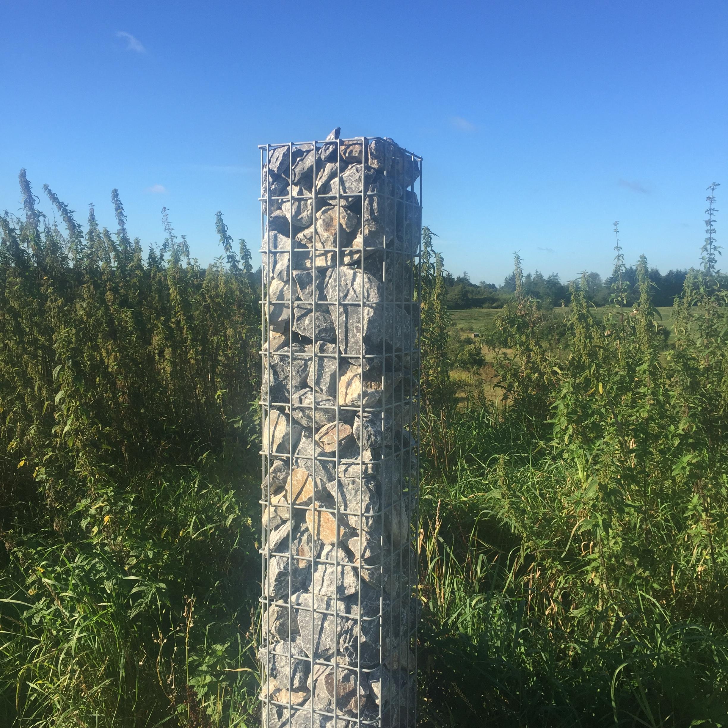 Colonne de gabion 27 x 27 cm, MW 5 x 10 cm carré