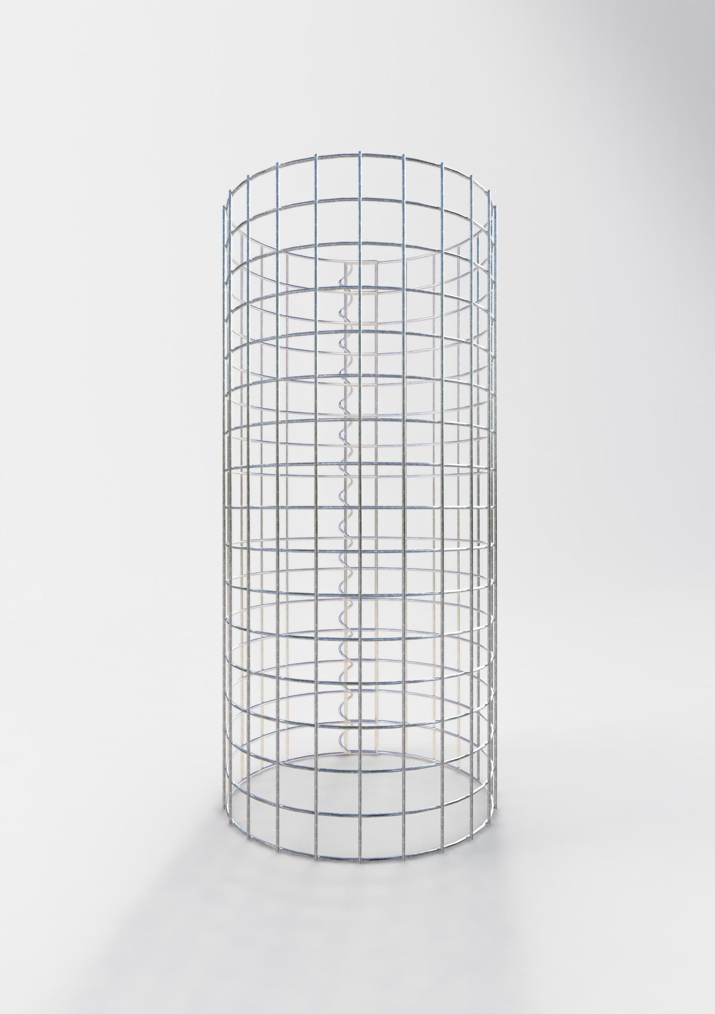 Colonne de gabion ronde 37 cm de diamètre, 80 cm de hauteur, mailles de 5 cm x 5 cm